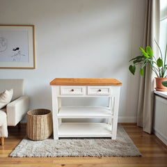 Arrimo Minimalista de madera 100x35x90