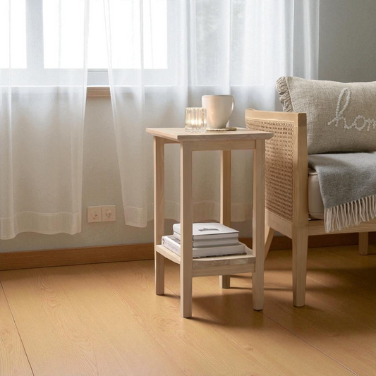 Mesa de centro de madera modelo clásica 40x30x55