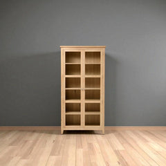 Vitrina Vintage de madera con Vidrios 90x35x190