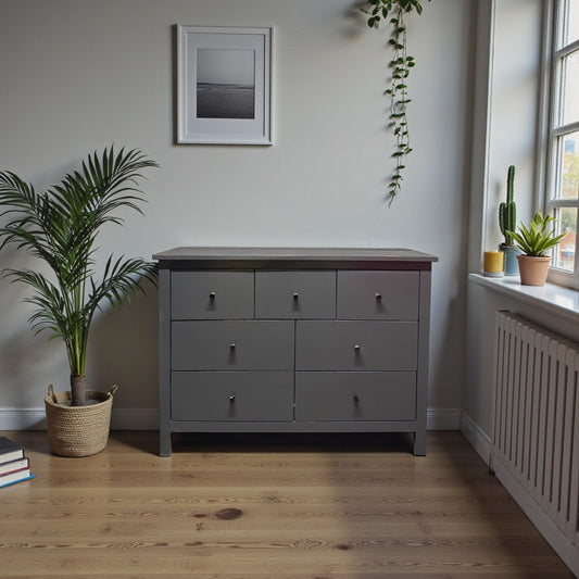 Cómoda de Madera 7 cajones 110x40x80