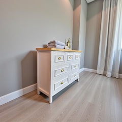 Cómoda de Madera 7 cajones 120x40x90