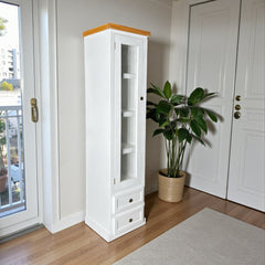 Vitrina Alta de madera Slim