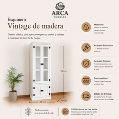 Esquinero Vintage de madera