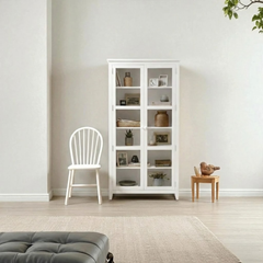 Vitrina Vintage de madera con Vidrios