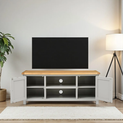 Rack de tv de madera Priana + 2 Puertas