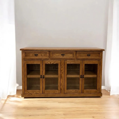 Buffet de madera y vidrio Idan