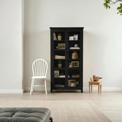 Vitrina Vintage de madera con Vidrios