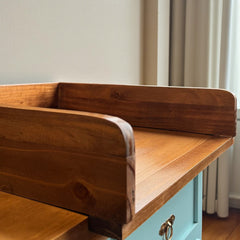 Cómoda de madera 9 cajones y mudador 120x45x90