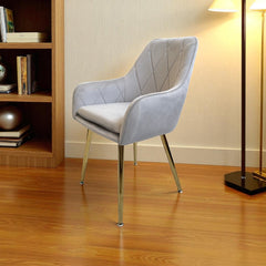 Sitial poltrona terciopelo patas doradas