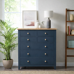 Cómoda de madera 7 cajones