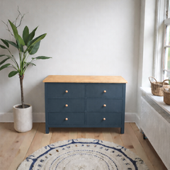 Cómoda de madera con 6 cajones Quilpué