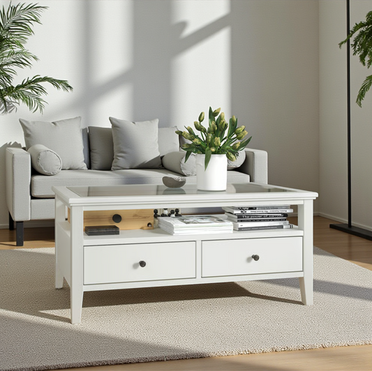 Mesa de Centro Nordik View de vidrio 110x55x50