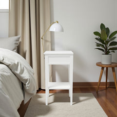 Velador de madera vintage 1 cajon 60x34x32