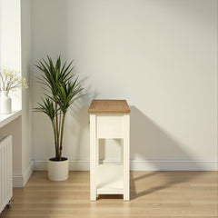 Arrimo vintage de madera 2 cajones 80x100x35