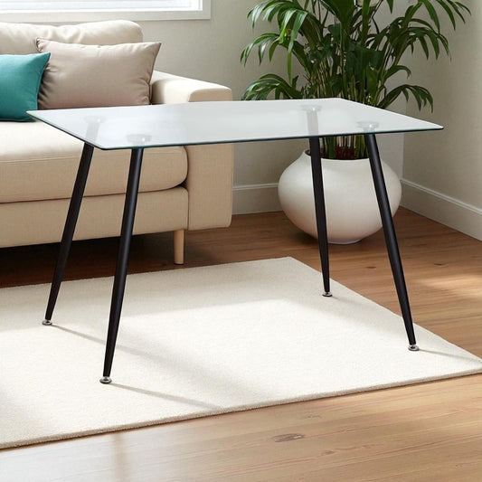 Mesa de Centro Lyon Rectangular 130x80x75 cm - Vidrio Templado 10mm