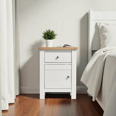 Velador de madera con puerta 45x35x60