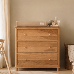 Cómoda Mudador "Tricahue" 3 Cajones – Mueble de Lenga Natural
