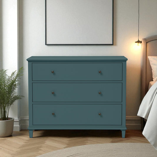 Cómoda de madera con 3 cajones 100x40x100