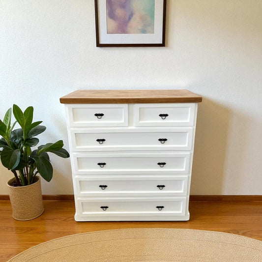 Comoda 6 cajones alta nord frontal living