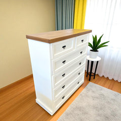 Comoda 6 cajones alta nord lateral living