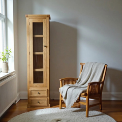 Vitrina Alta de madera Slim