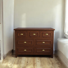 Cómoda de Madera 7 cajones 120x40x90