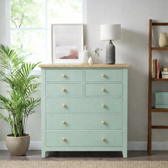 Cómoda de madera 7 cajones