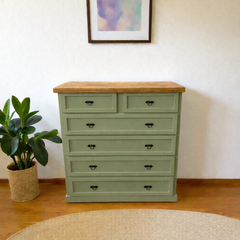 Cómoda de madera con 6 cajones