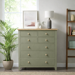 Cómoda de madera 7 cajones