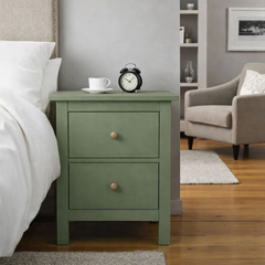 Velador de madera 2 cajones