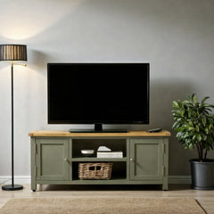 Rack de tv de madera Priana + 2 Puertas