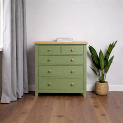 Cómoda de Madera de 5 Cajones