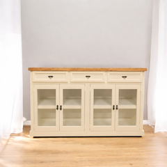 Buffet de madera y vidrio Idan