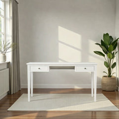 Escritorio de madera vintage 2 cajones