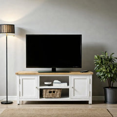 Rack de tv de madera Priana + 2 Puertas