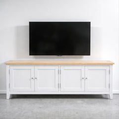 Rack tv de madera 4 puertas