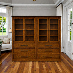 Vitrina de madera modular Doble