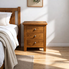 Velador de madera 3 cajones