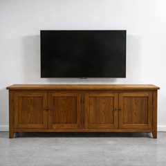 Rack tv de madera 4 puertas