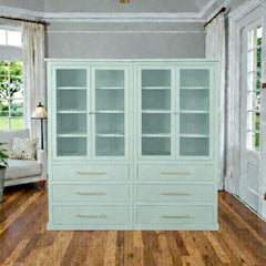 Vitrina de madera modular Doble