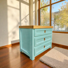 Velador de madera 3 cajones Malmo Signature