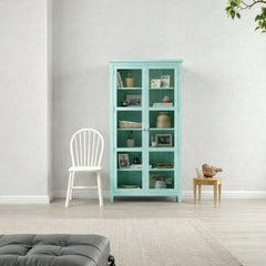 Vitrina Vintage de madera con Vidrios