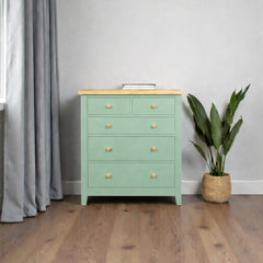 Cómoda de Madera de 5 Cajones