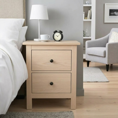 Velador de madera 2 cajones