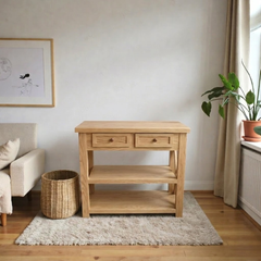 Arrimo Minimalista de madera 2 Cajones