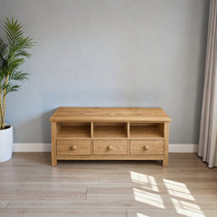 Rack de TV de Madera 3 cajones