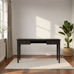 Escritorio de madera vintage 2 cajones