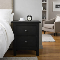 Velador de madera 2 cajones