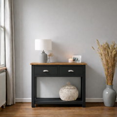 Arrimo vintage de madera 2 cajones