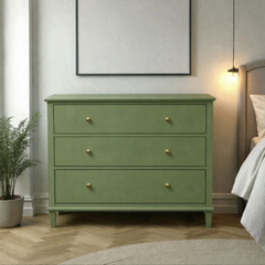 Cómoda de madera con 3 cajones